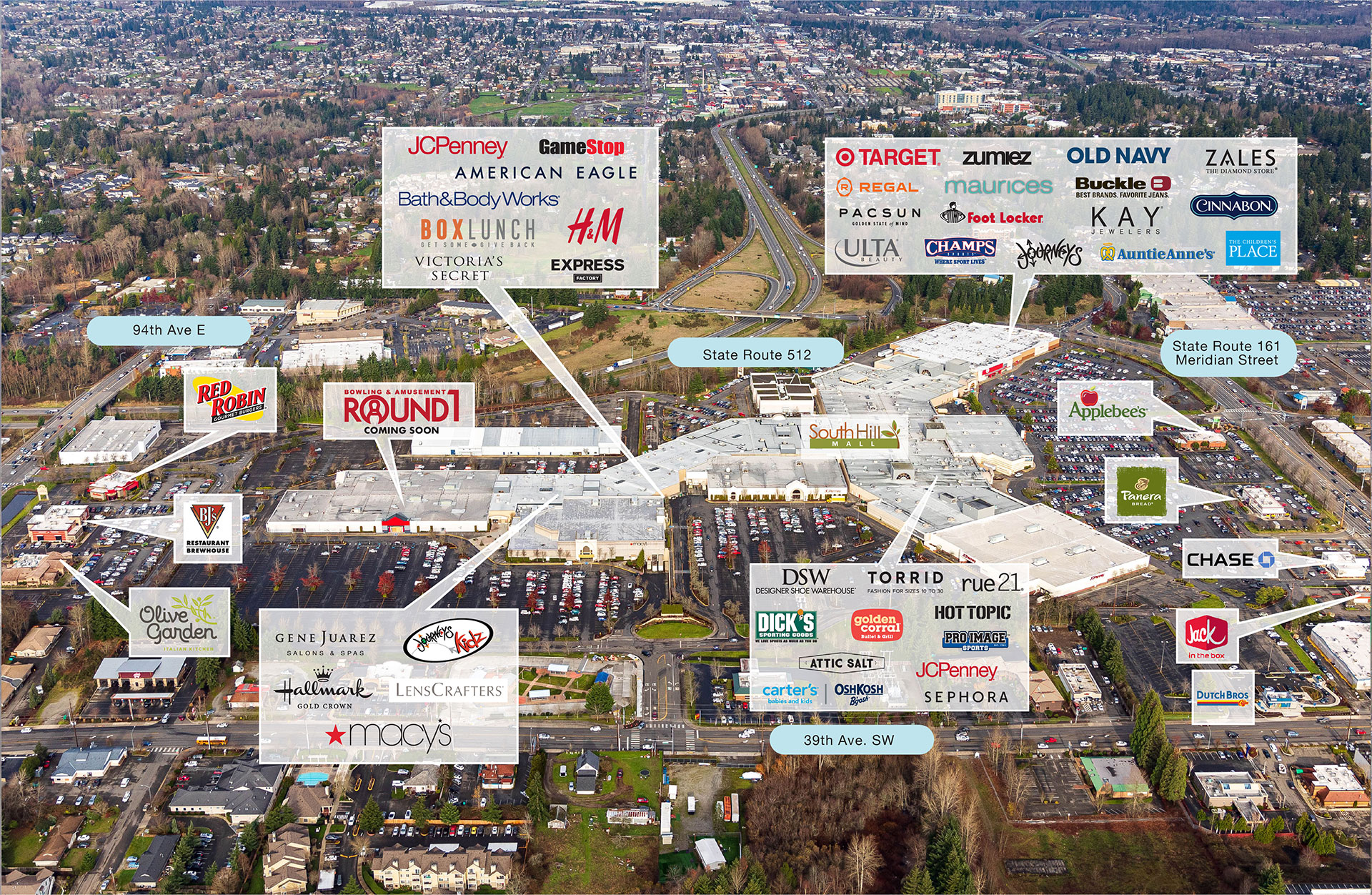 South Hill Mall Map South Hill Mall | Cafaro